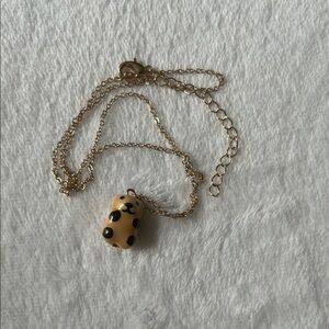 Cute Ceramic Bear Pendant Necklace